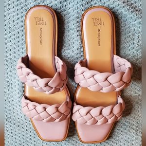 Lavender braided flats